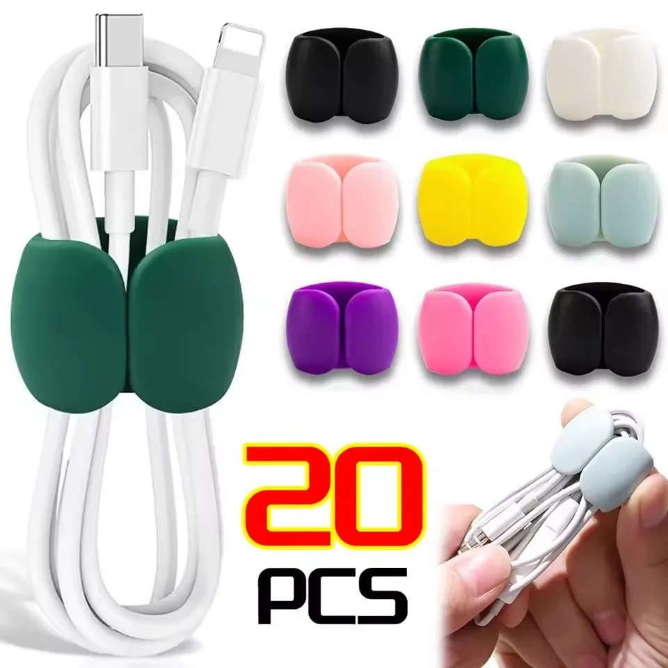 Desk Setup Cable Management - 10/5/1PCS 다기능 케이블 정리기 USB 홀더