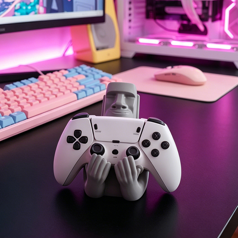 Desk Setup Xbox - 모아이 이스터 아일랜드 레진 조각 장식품