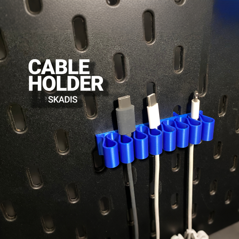 Desk Setup Cable Management - 케이블 정리 클립 페그보드 벽걸이형 스카디스