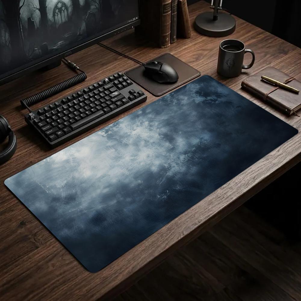 Desk Setup Grey - 짙은 회색의 추상적인 디자인 마우스 패드,