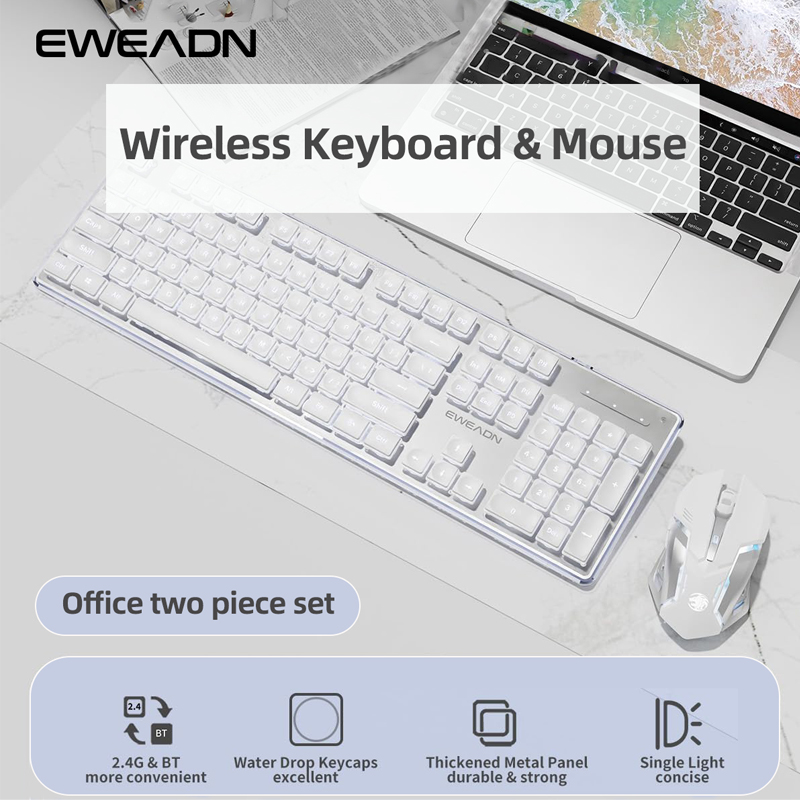 EWEADN V3 무선 무음 사무용 키보드 및 마우스  - Desk Setup Keyboard 리뷰 및 가격