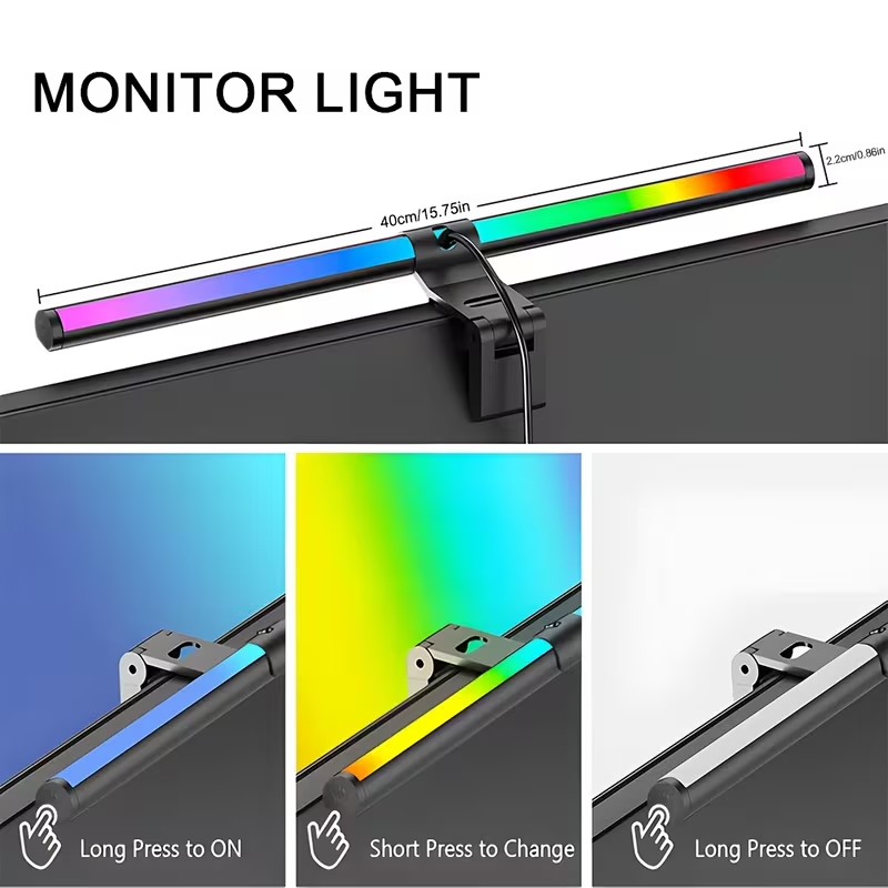 모니터 라이트 바 RGB 라이트바 분위기 조명 USB  - Desk Room Setup 리뷰 및 가격