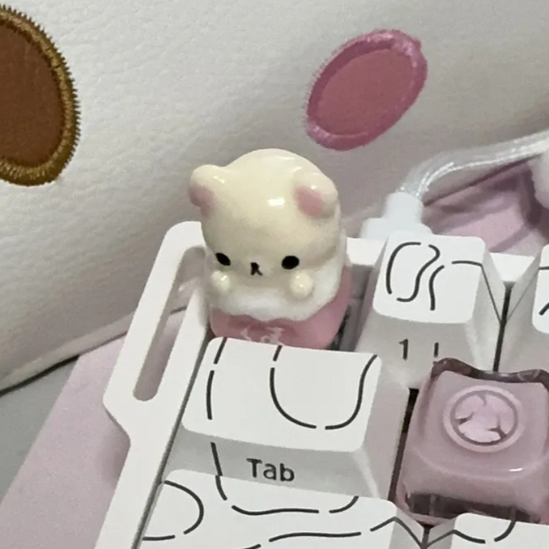 Kawaii Rilakkuma Keycaps Relax - Desk Setup Keyboard 리뷰 및 가격