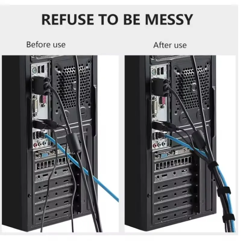 1/5M 케이블 정리기 케이블 관리 와이어 와인더 테이 - Desk Setup Cable Management 리뷰 및 가격