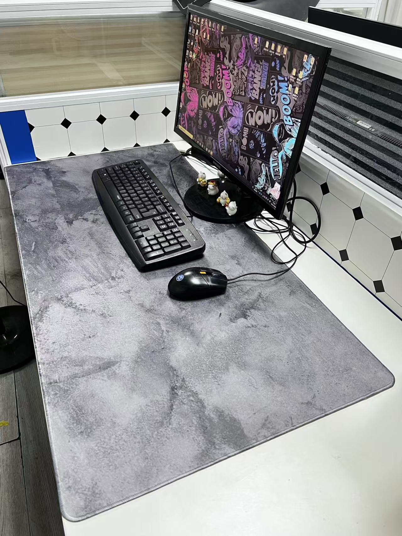 회색 대리석 대형 마우스패드 컴퓨터 책상 매트 데스크탑 - Desk Setup Grey 리뷰 및 가격