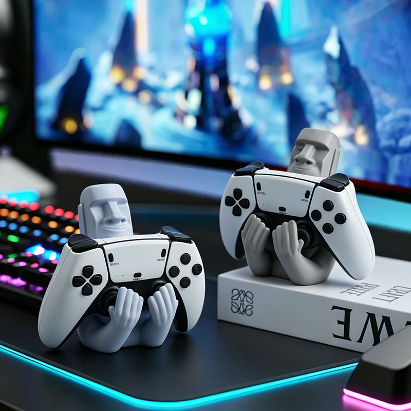 모아이 이스터 아일랜드 레진 조각 장식품 게임 컨트롤러 - Desk Setup Xbox 리뷰 및 가격