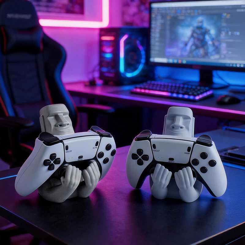 모아이 이스터 아일랜드 레진 조각 장식품 게임 컨트롤러 - Desk Setup Xbox 리뷰 및 가격