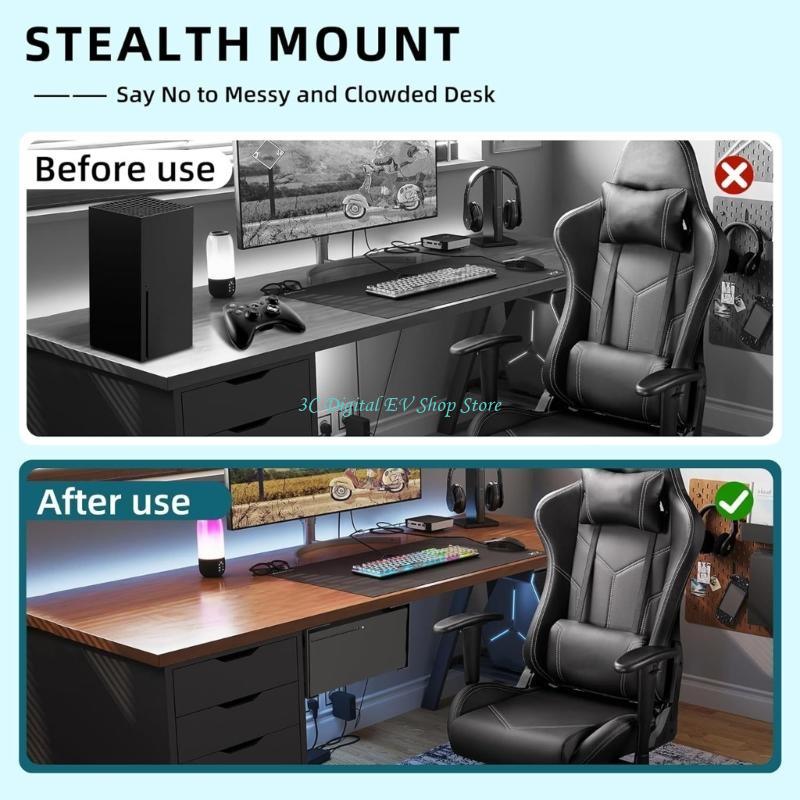 E74D 효율적인 책상 스탠드 정리함 아래 콘솔용 보관 - Desk Setup Xbox 리뷰 및 가격