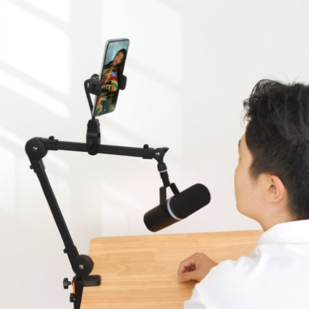 전문용 데스크탑 접이식 스마트폰 거치대, 라이브 스트리 - Desk Setup Content Creator 리뷰 및 가격