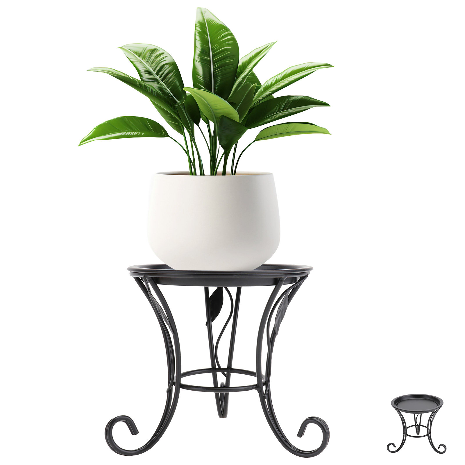 미니 철제 화분 스탠드 블랙 소형 화분 받침대 실내외  - Plant Pot Small Desk 리뷰 및 가격