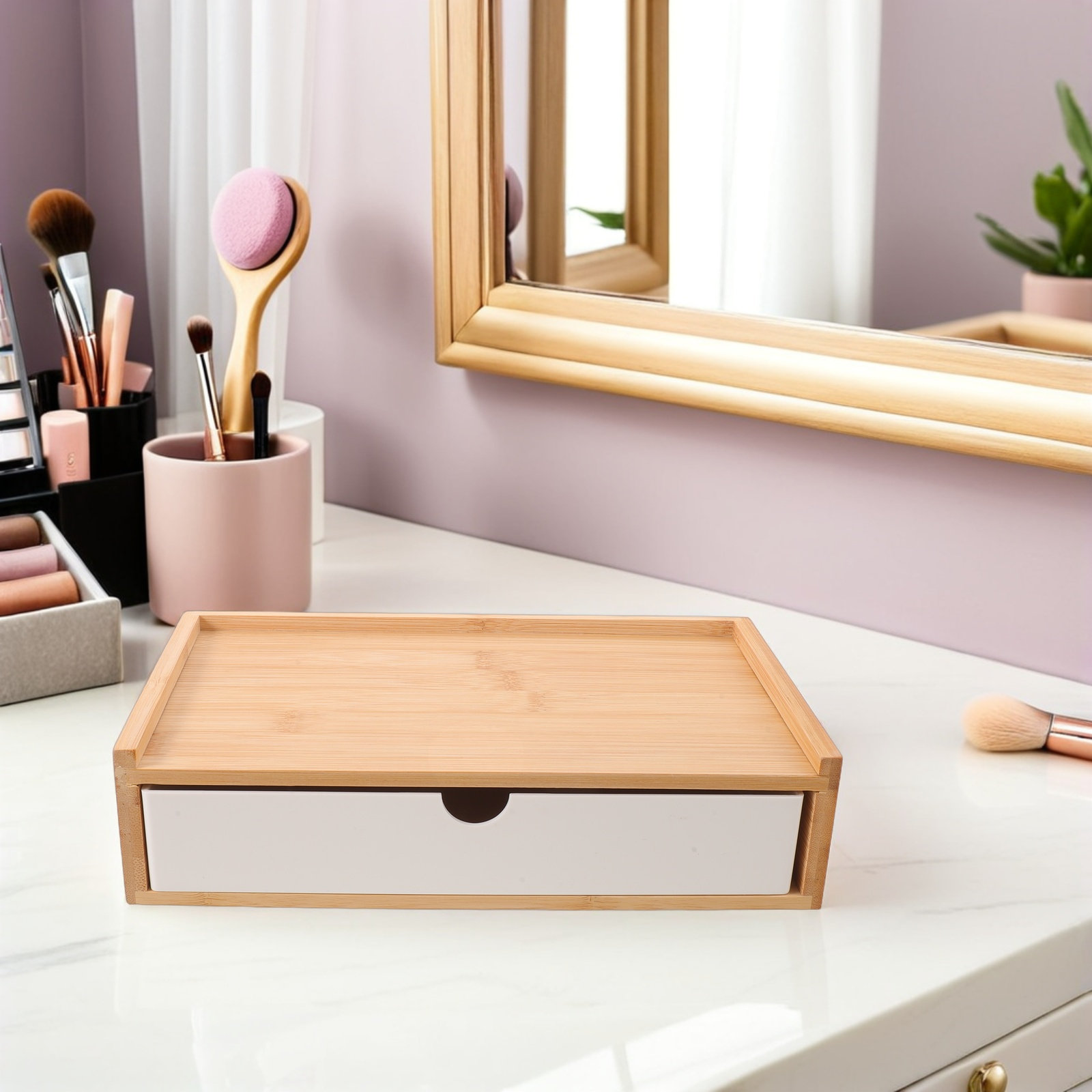 데스크 정리함 데스크탑 수납함 사무실 서랍 할로윈 크리 - Drawer Organizer Bamboo 리뷰 및 가격