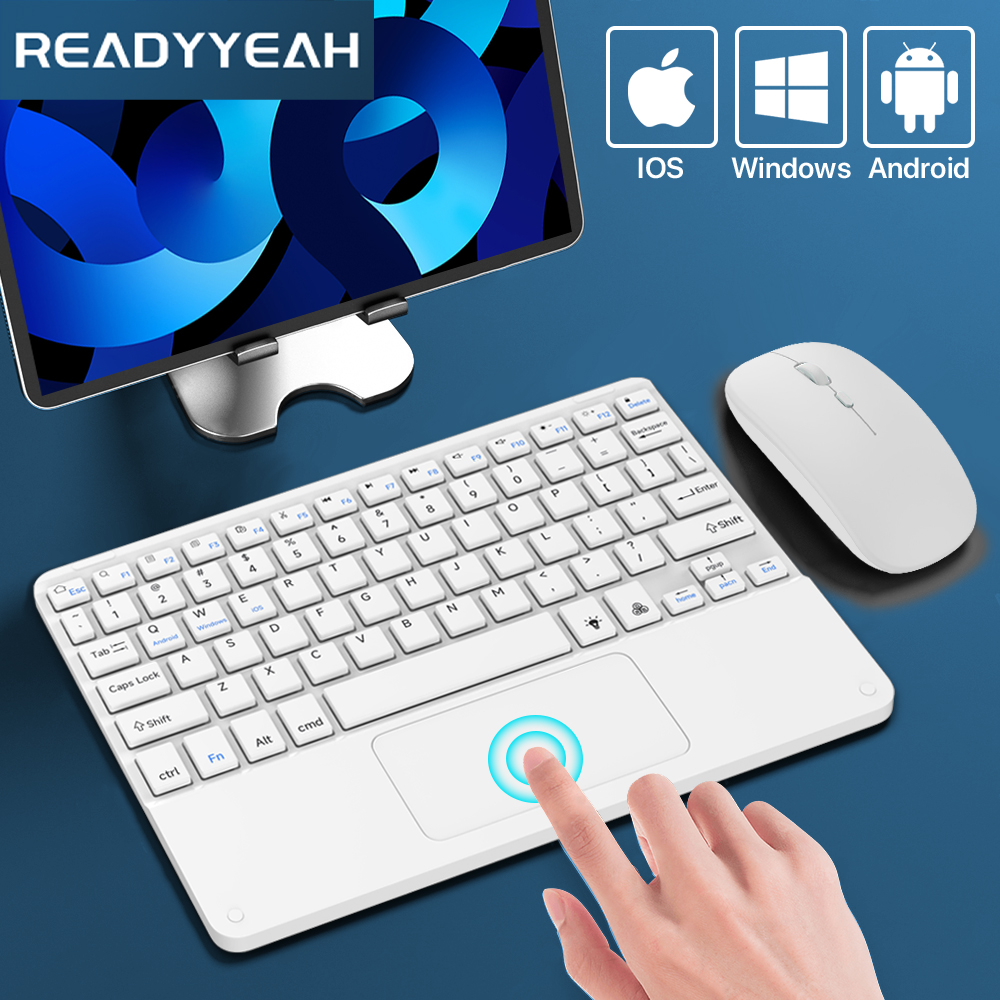 터치패드 무선 키보드 및 마우스 iOS용 블루투스 키보 - Desk Setup Keyboard 리뷰 및 가격