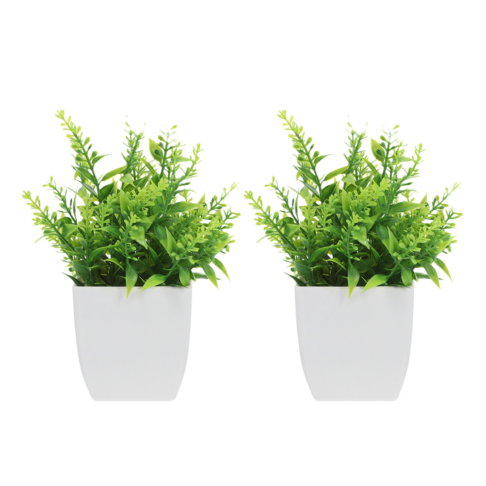 인조 분재 2개 세트, 실제와 흡사한 디자인, 실내 장 - Plant Pot Small Desk 리뷰 및 가격