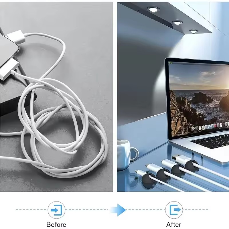 5/50Pcs 데스크탑 벽 케이블 클립 와이어 관리 자 - Desk Setup Cable Management 리뷰 및 가격