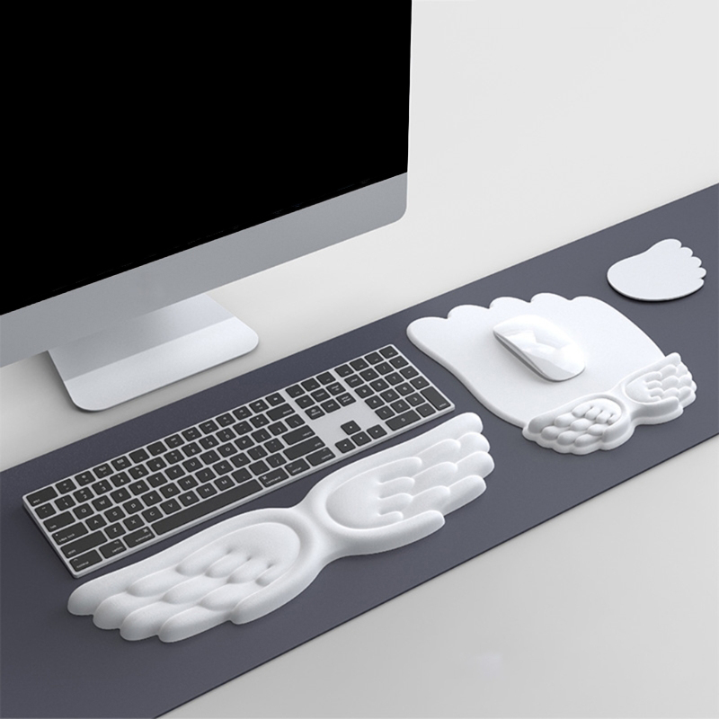 키보드 마우스 손목 받침대 천사 날개 메모리폼 마우스  - Desk Setup Keyboard 리뷰 및 가격