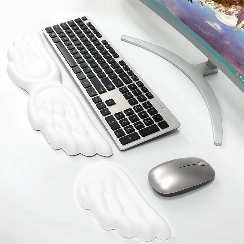 키보드 마우스 손목 받침대 천사 날개 메모리폼 마우스  - Desk Setup Keyboard 리뷰 및 가격