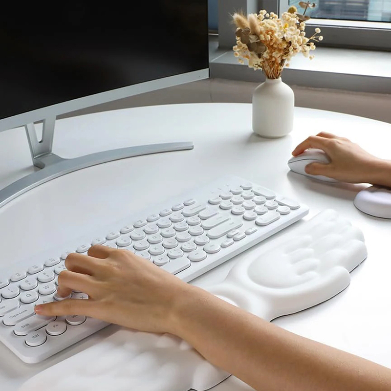 키보드 마우스 손목 받침대 천사 날개 메모리폼 마우스  - Desk Setup Keyboard 리뷰 및 가격