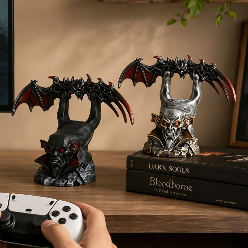 으스스한 뱀파이어 박쥐 날개 레진 컨트롤러 홀더, PS - Desk Setup Xbox 리뷰 및 가격