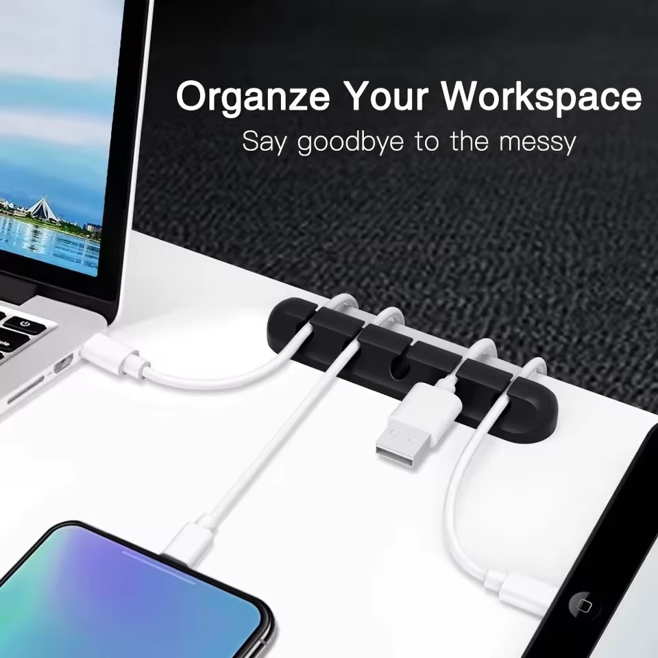 케이블 코드 와이어 정리기 실리콘 USB 케이블 와인더 - Desk Setup Cable Management 리뷰 및 가격