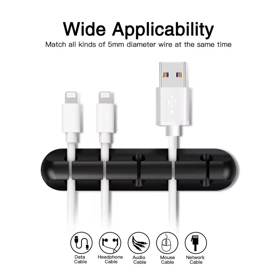케이블 코드 와이어 정리기 실리콘 USB 케이블 와인더 - Desk Setup Cable Management 리뷰 및 가격