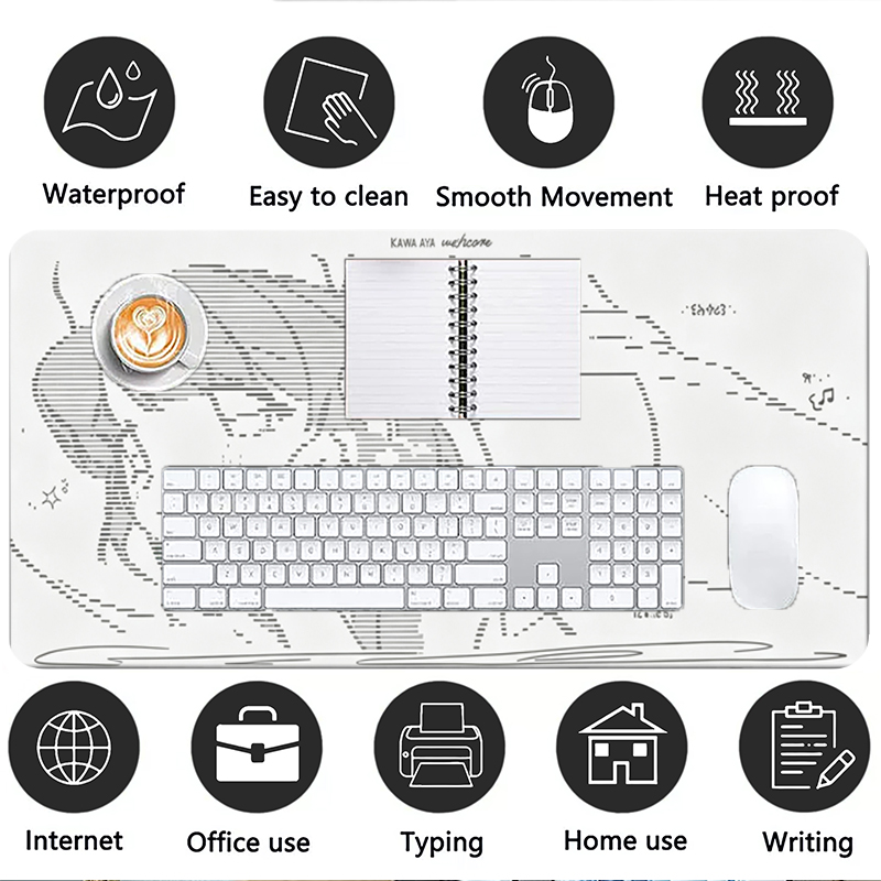1Pcs 가죽 마우스 패드 애니메이션 엔젤 소녀 Y2k - Desk Setup Ergonomic 리뷰 및 가격